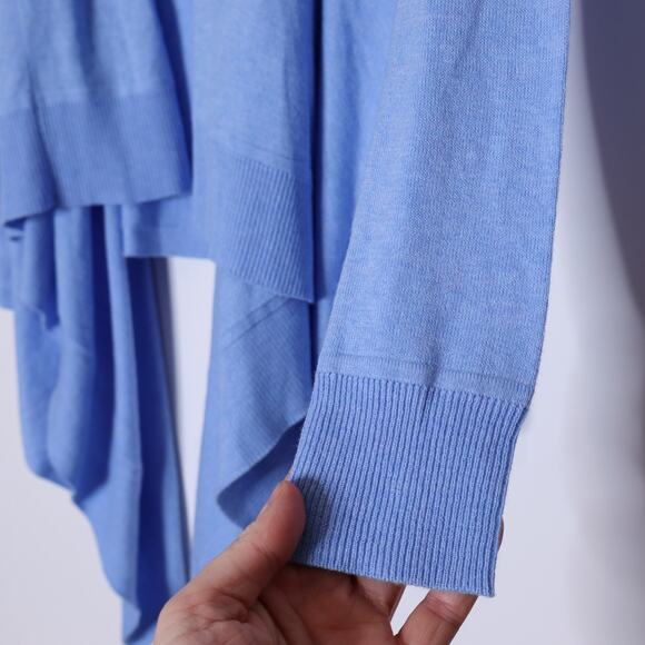 LILLY PULITZER NEW Danique Coolmax Open Cardigan Heathered Blue Peri Women's 2XS - Picture 11 of 15